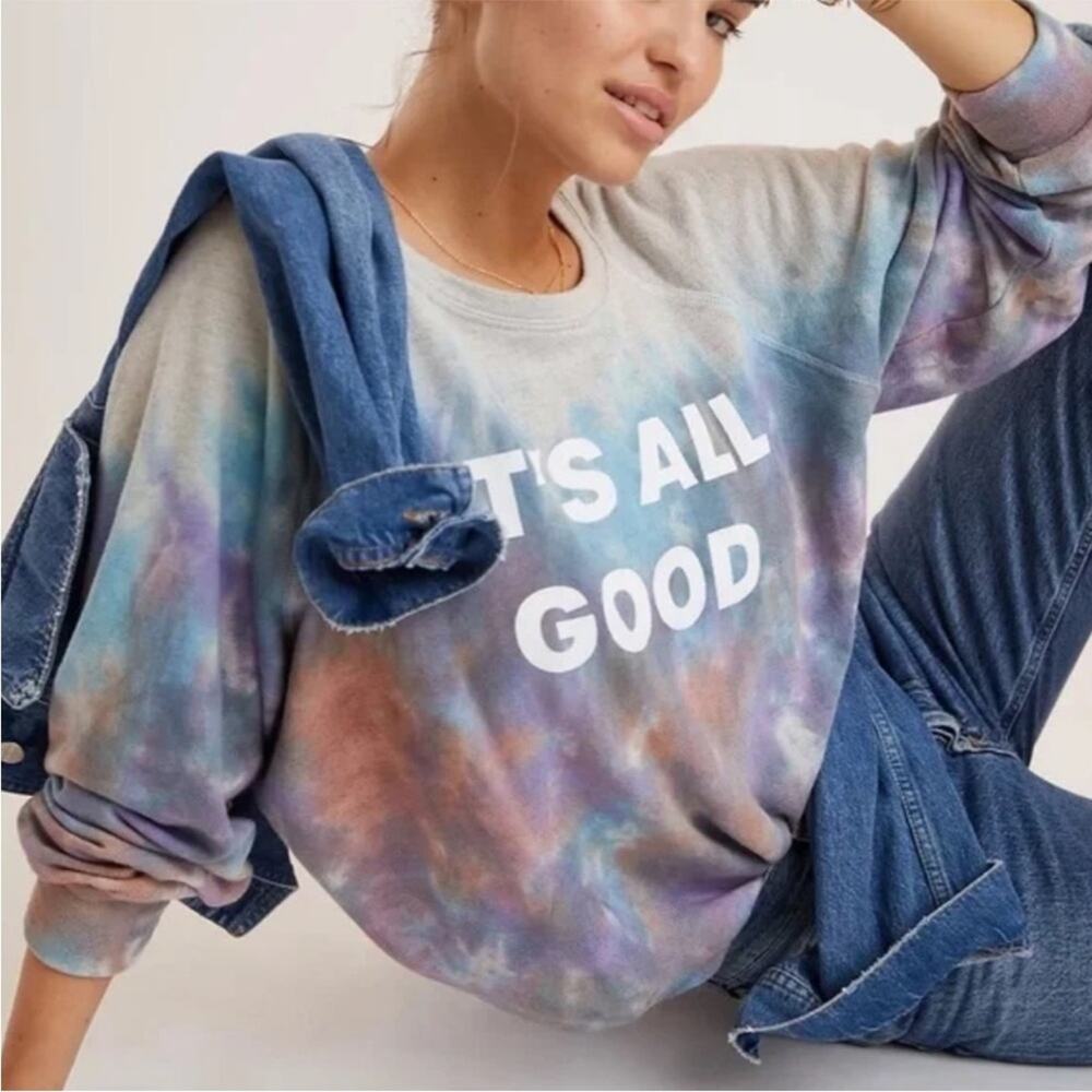 Good Hyouman It’s All Good Tie-Dye Sweatshirt Sz S